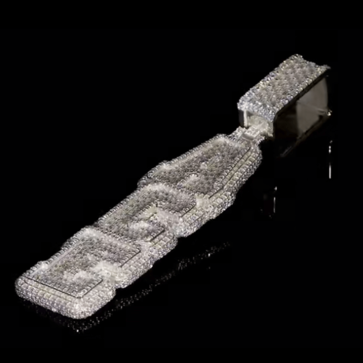 Custom "ACE" 14KT Gold Natural Diamond VVS Pendant