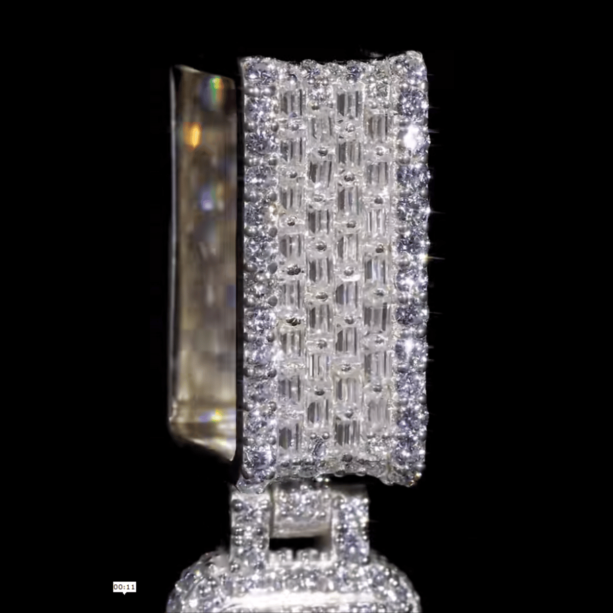 Custom "ACE" 14KT Gold Natural Diamond VVS Pendant