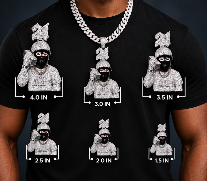 Pendant size chart