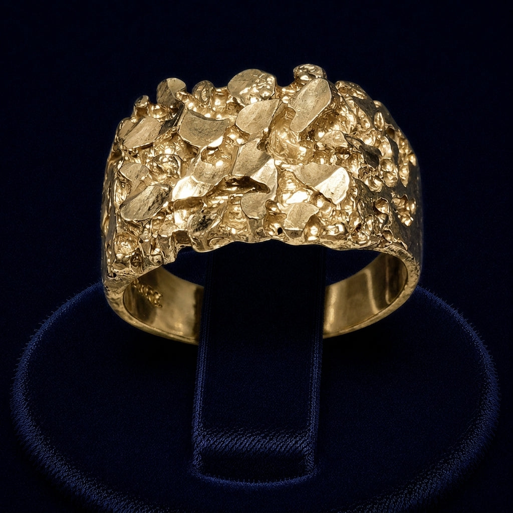 Chunky Nugget Ring By Shaped Jewelers