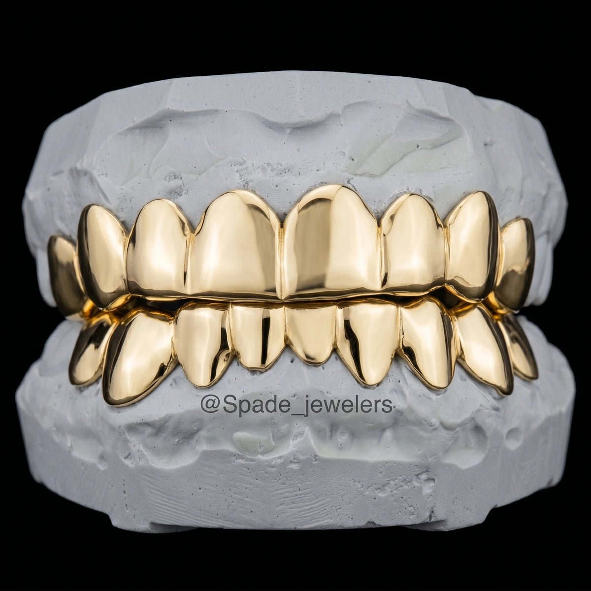 Custom Grillz 14k gold (GLDN-SOLID-FLT)