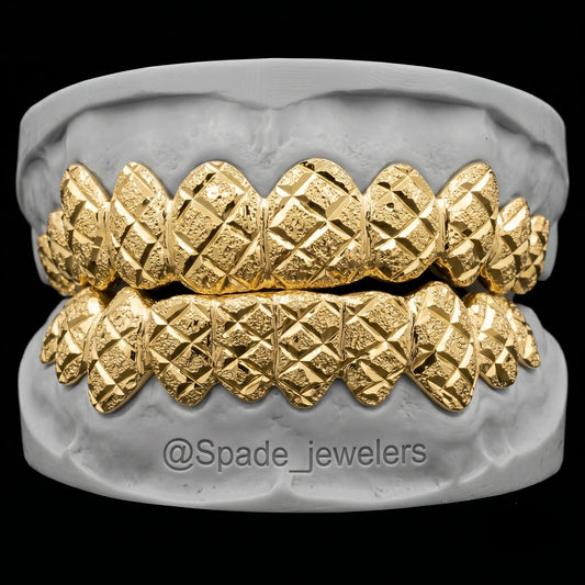 Custom Grillz 14k gold (GLDN-SOLID-X)