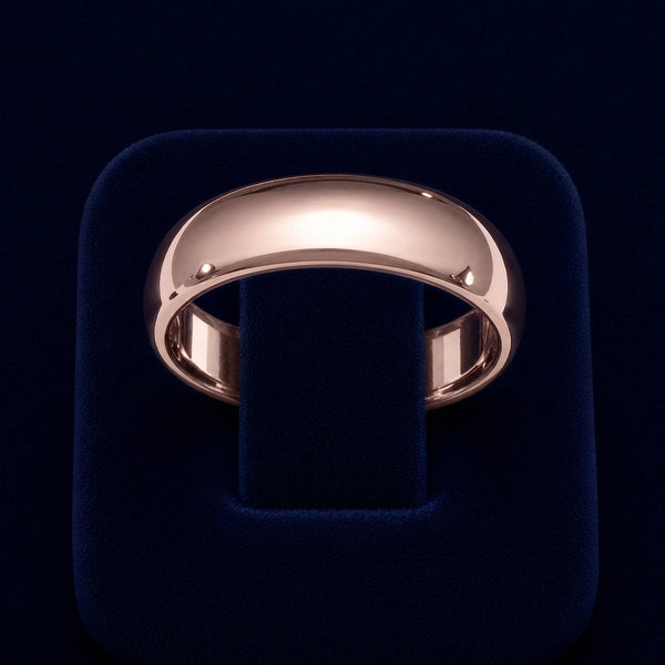 High-Polish Dome Band Ring By Shaped Jewelers