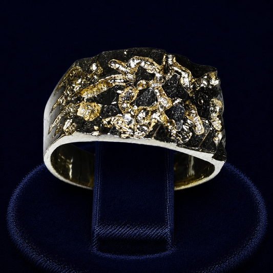 Nugget Ring — Black & Gold