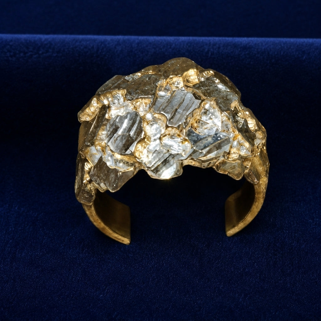 Raw Crystal Cluster Ring By Shaped Jewelers