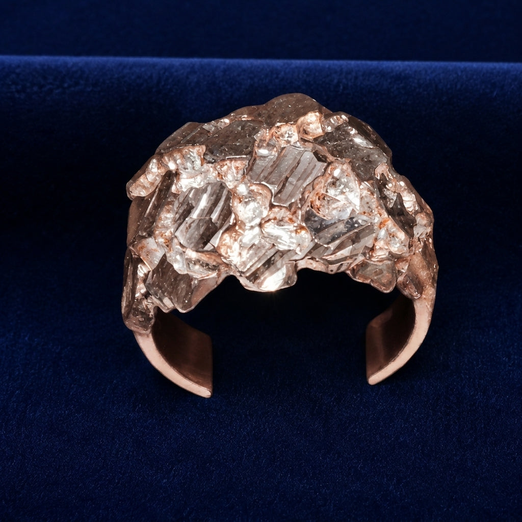Raw Crystal Cluster Ring By Shaped Jewelers