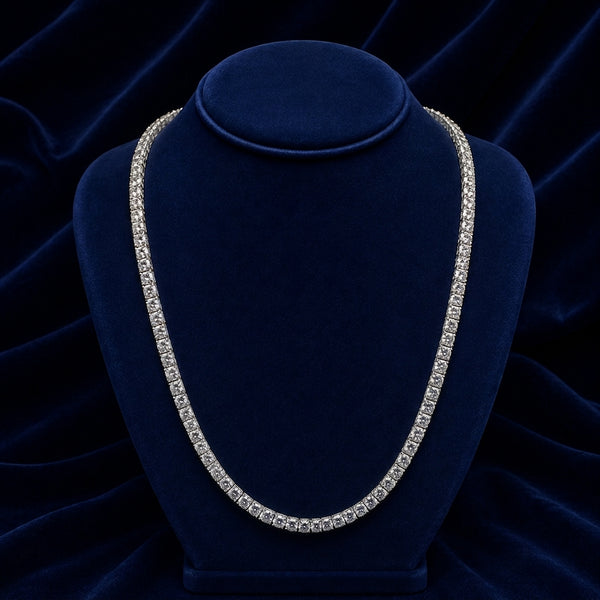VVS Moissanite Tennis Chain By Shaped Jewelers