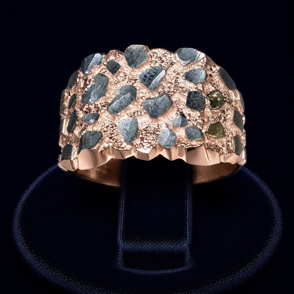Wide Nugget Ring By Shaped Jewelers